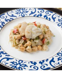 Bacalhau com Grão de Bico - 240g - Baixa Caloria - 306kcal - Individual