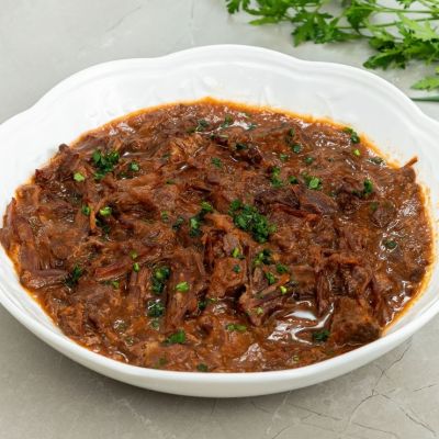 Carne Desfiada na Cerveja Preta 400g