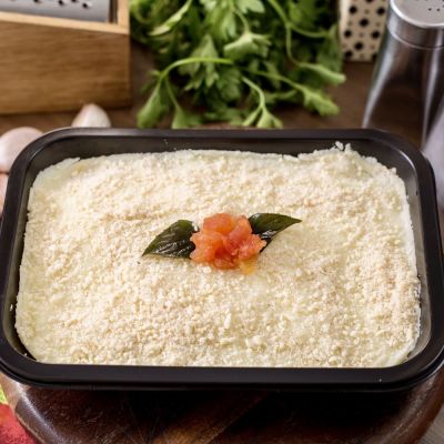 PP 02 - Escondidinho de Frango com Arroz Branco e Feijão Simples - 450g