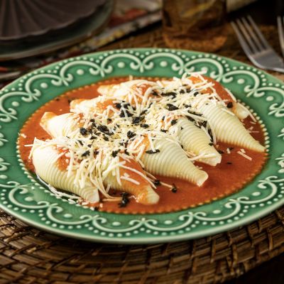 Conchiglione de Mussarela de B&uacute;fala
